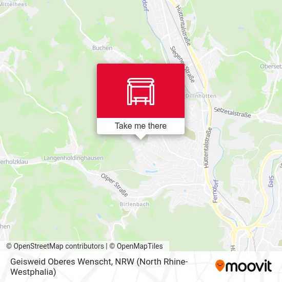 Geisweid Oberes Wenscht map