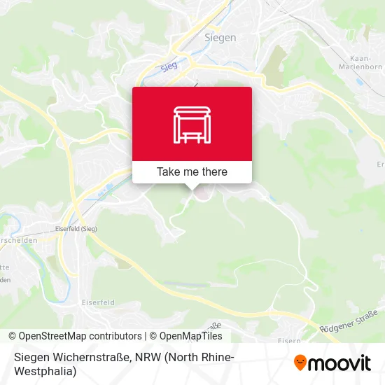 Siegen Wichernstraße map