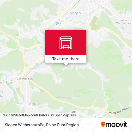 Siegen Wichernstraße map