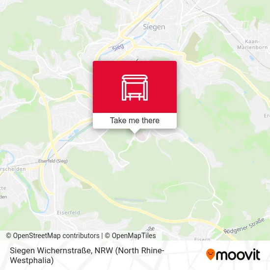 Siegen Wichernstraße map
