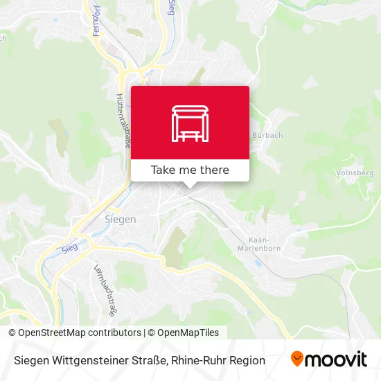 Карта Siegen Wittgensteiner Straße