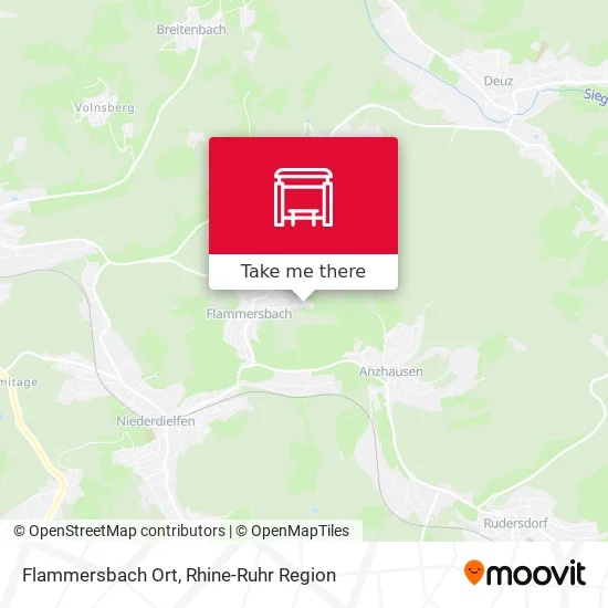 Карта Flammersbach Ort