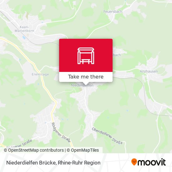 Niederdielfen Brücke map