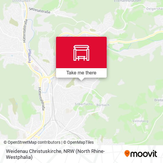 Weidenau Christuskirche map
