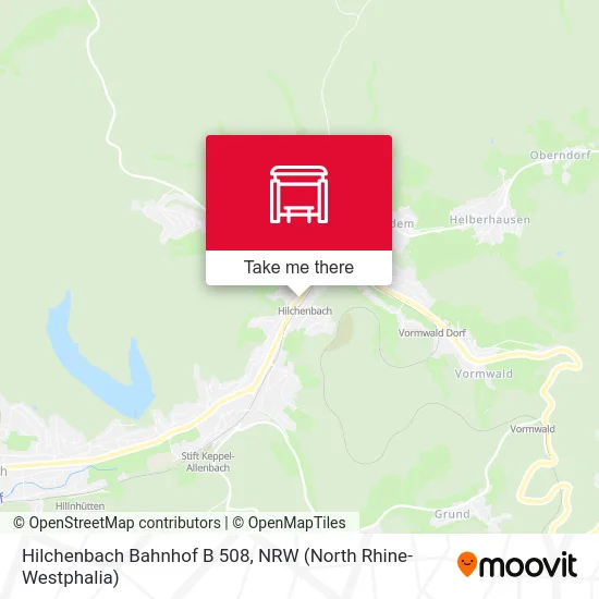 Hilchenbach Bahnhof B 508 map