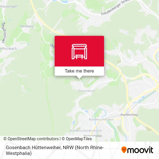Gosenbach Hüttenweiher map