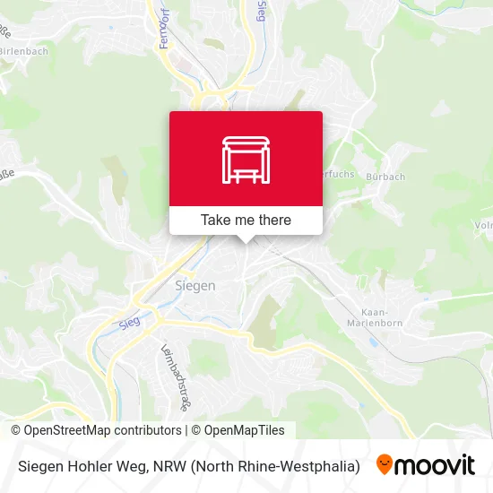 Siegen Hohler Weg map