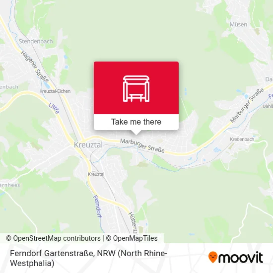 Ferndorf Gartenstraße map