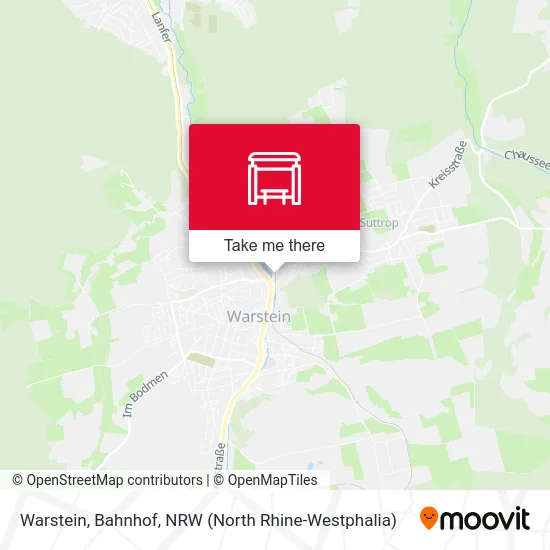 Warstein, Bahnhof map