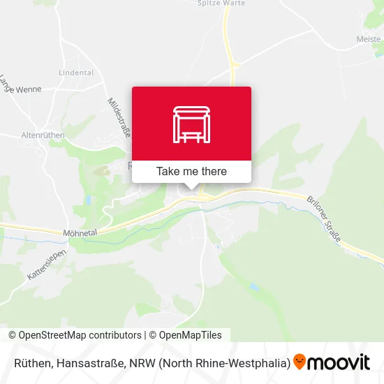 Rüthen, Hansastraße map