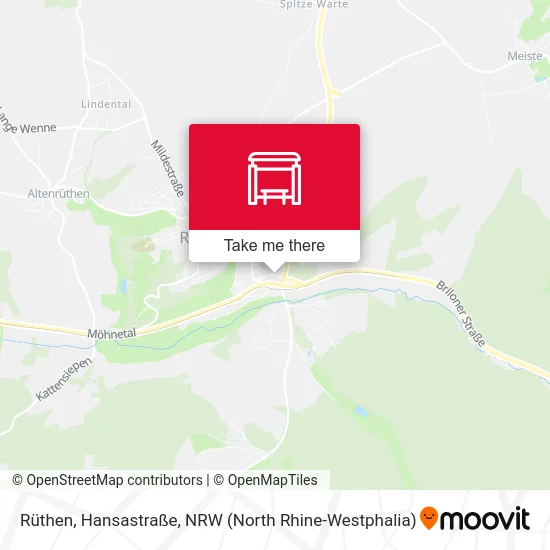 Rüthen, Hansastraße map