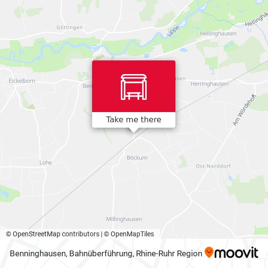 Benninghausen, Bahnüberführung map