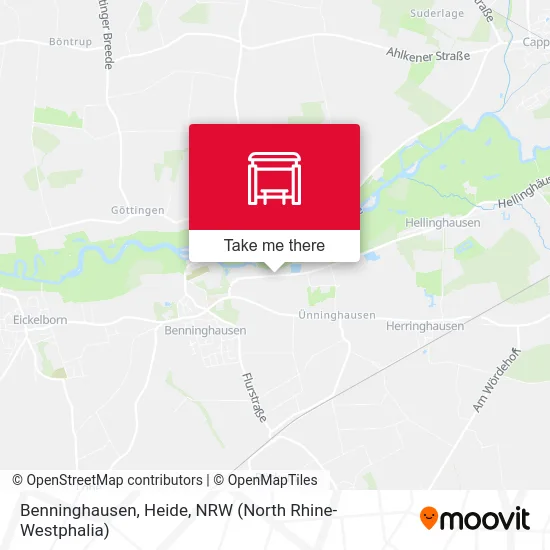 Benninghausen, Heide map