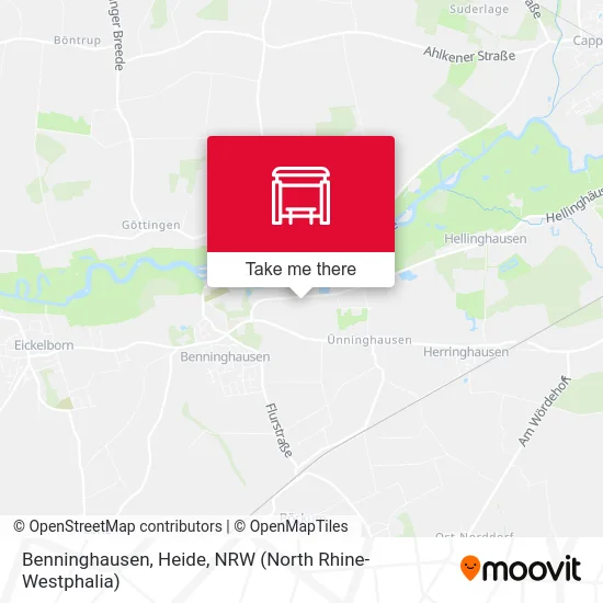 Benninghausen, Heide map