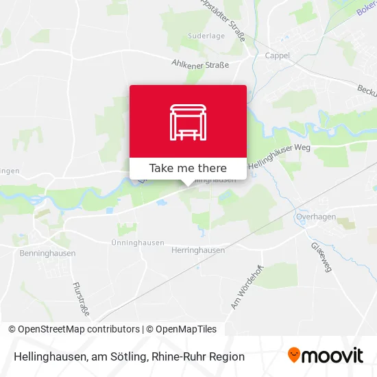 Карта Hellinghausen, am Sötling