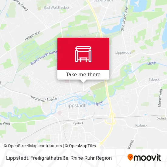 Карта Lippstadt, Freiligrathstraße