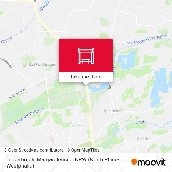 Карта Lipperbruch, Margaretensee