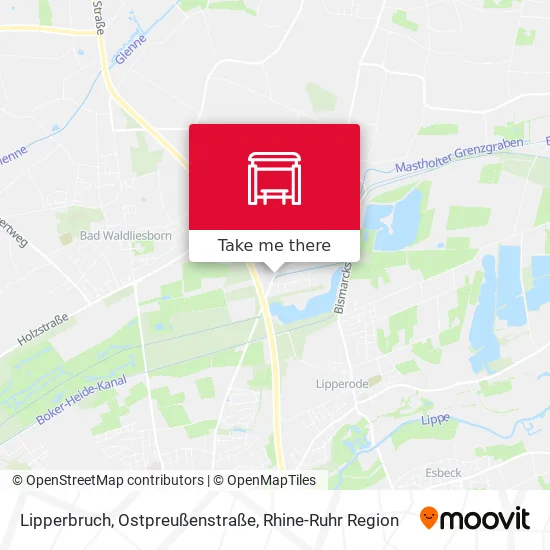 Карта Lipperbruch, Ostpreußenstraße