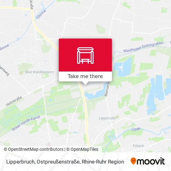 Карта Lipperbruch, Ostpreußenstraße