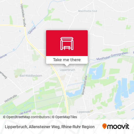 Карта Lipperbruch, Allensteiner Weg