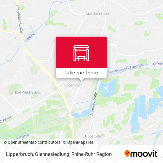 Карта Lipperbruch, Glennesiedlung