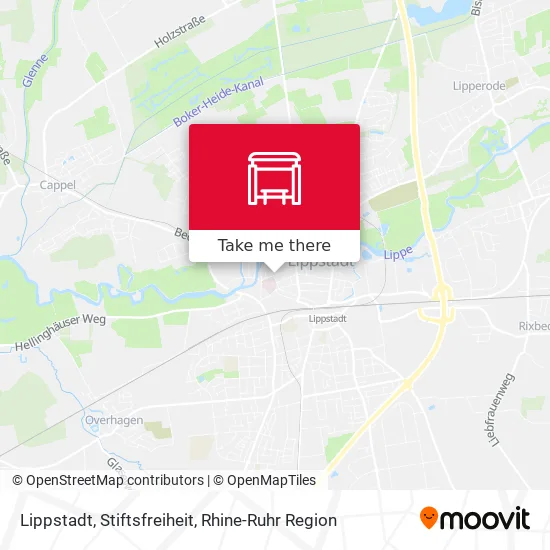 Карта Lippstadt, Stiftsfreiheit