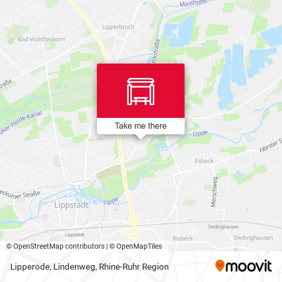 Карта Lipperode, Lindenweg
