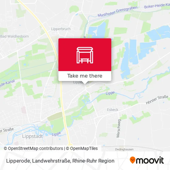 Карта Lipperode, Landwehrstraße