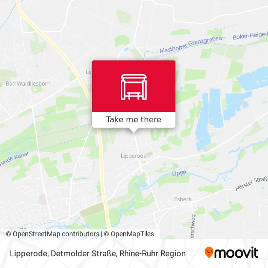 Карта Lipperode, Detmolder Straße