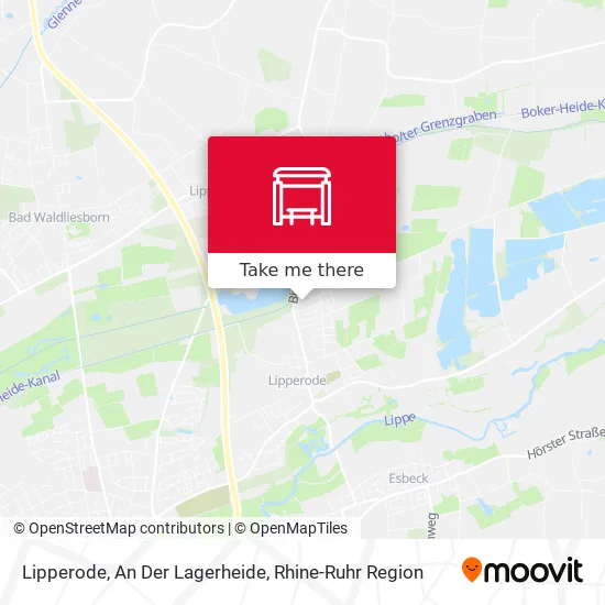 Карта Lipperode, An Der Lagerheide