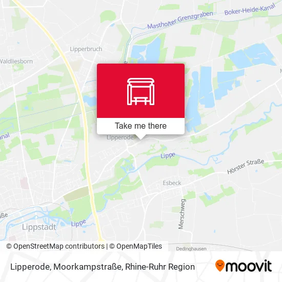 Карта Lipperode, Moorkampstraße