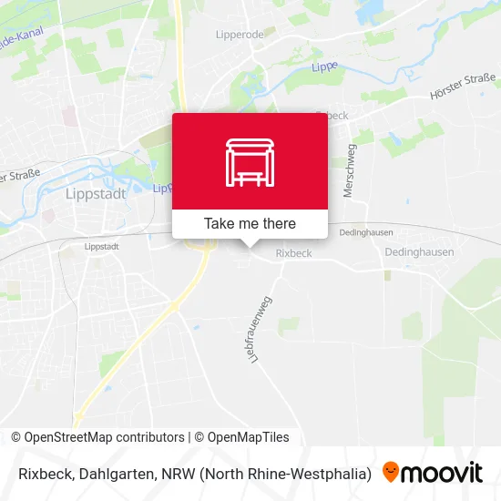 Rixbeck, Dahlgarten map