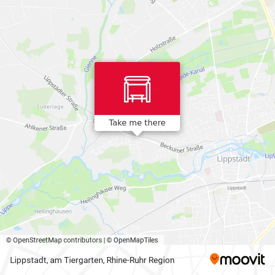 Карта Lippstadt, am Tiergarten