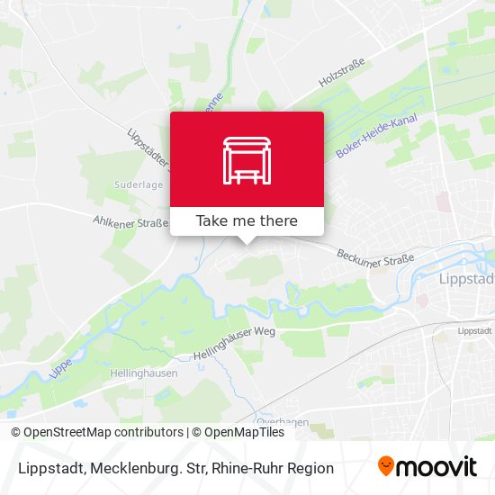 Lippstadt, Mecklenburg. Str map