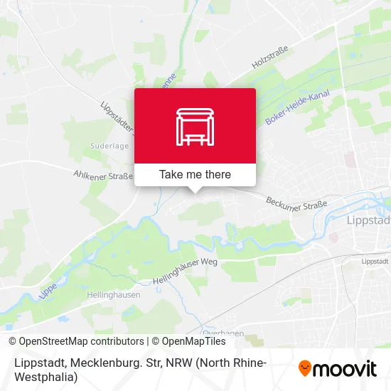 Lippstadt, Mecklenburg. Str map