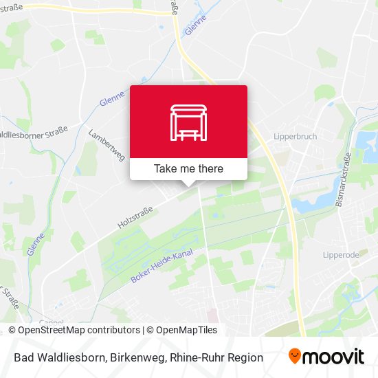 Bad Waldliesborn, Birkenweg map