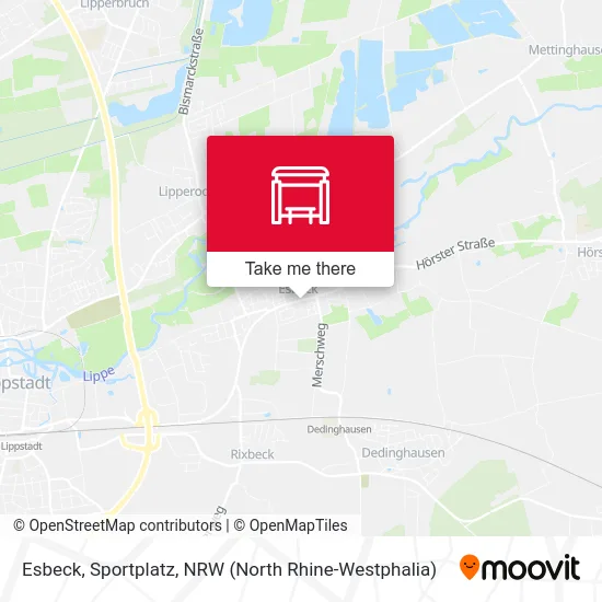 Esbeck, Sportplatz map