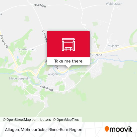 Allagen, Möhnebrücke map