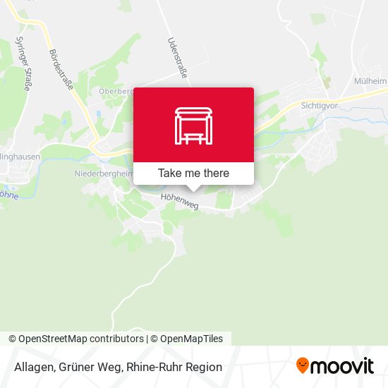 Allagen, Grüner Weg map