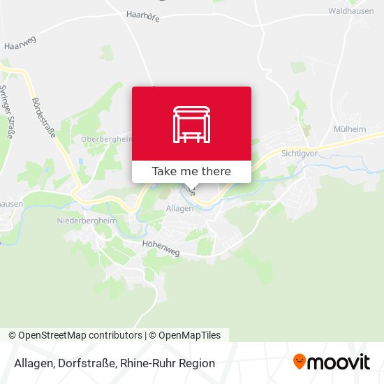 Allagen, Dorfstraße map