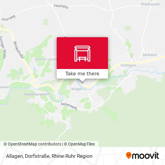 Allagen, Dorfstraße map