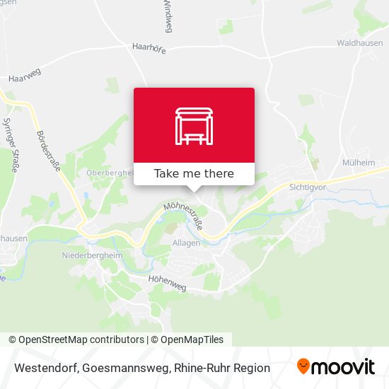 Westendorf, Goesmannsweg map