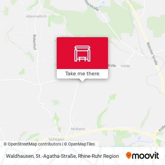 Waldhausen, St.-Agatha-Straße map