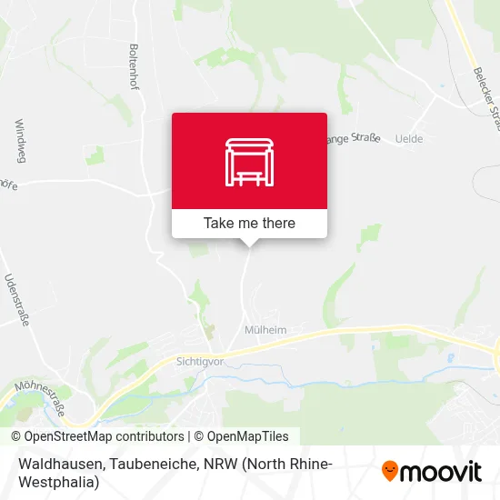 Waldhausen, Taubeneiche map