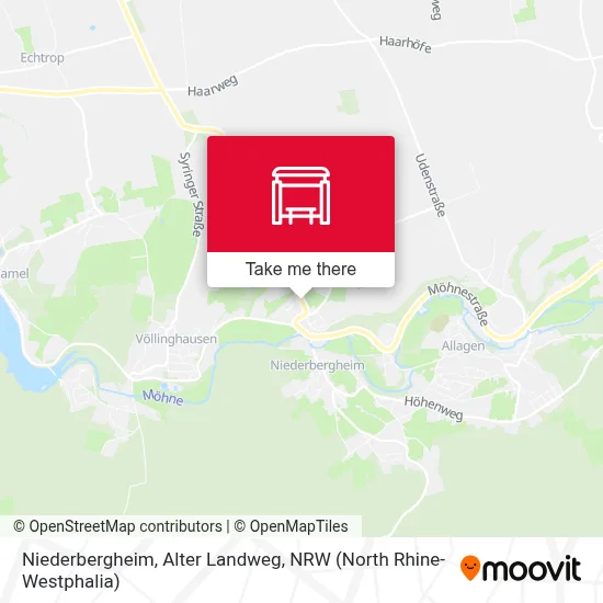 Niederbergheim, Alter Landweg map