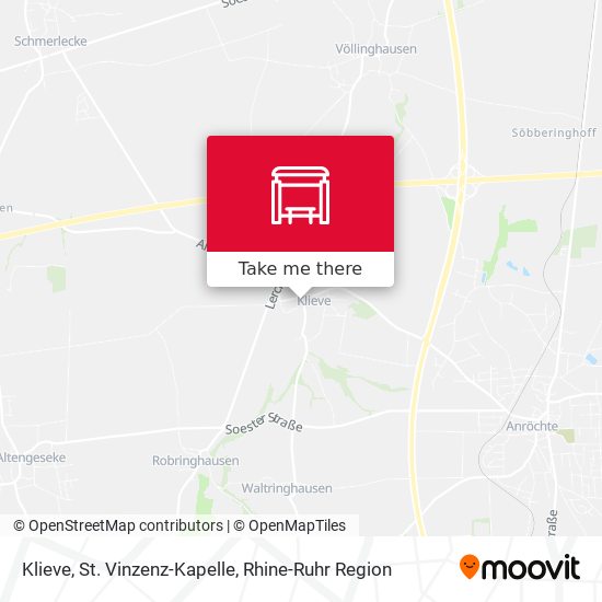 Klieve, St. Vinzenz-Kapelle map