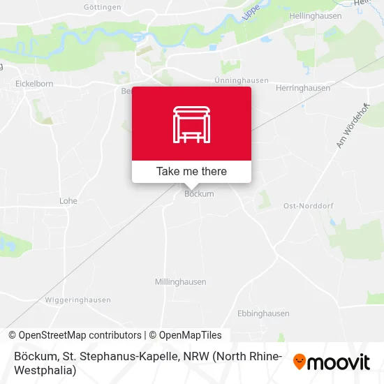 Böckum, St. Stephanus-Kapelle map