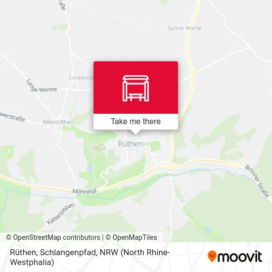 Rüthen, Schlangenpfad map