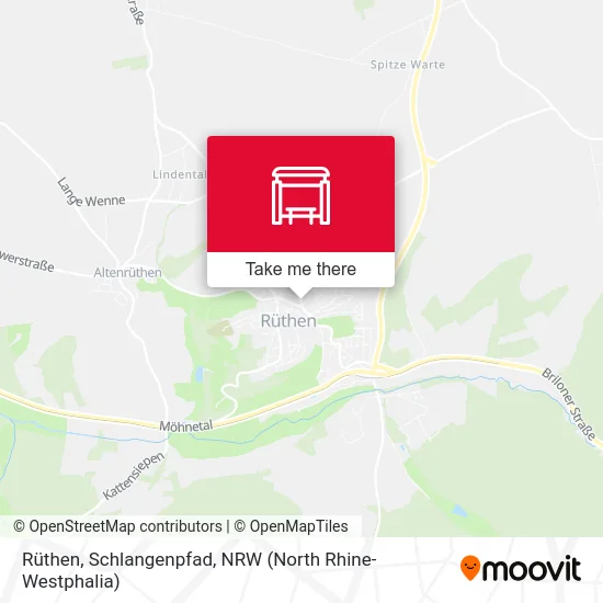 Rüthen, Schlangenpfad map