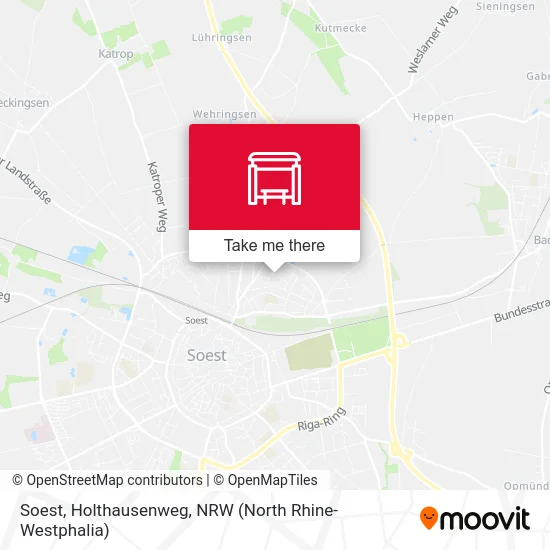 Soest, Holthausenweg map